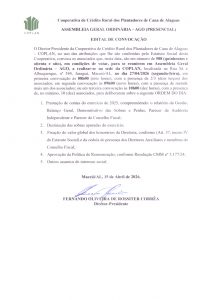 ASSEMBLEIA GERAL ORDINÁRIA